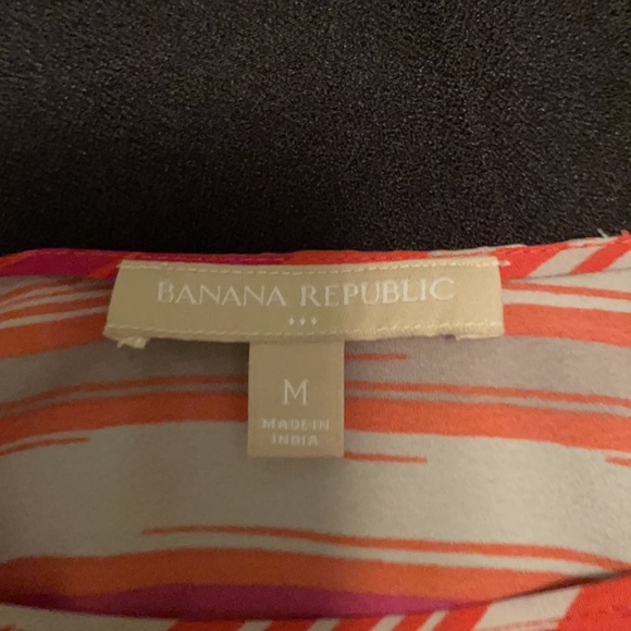 Banana Republic Size Medium Pink/Orange Blouse - Picture 6 of 8